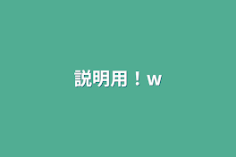 説明用！w