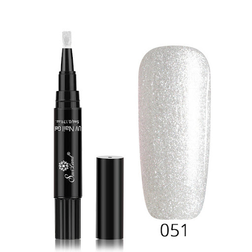 Title 31, 3 In 1 Gel Nail Varnish Pen Glitter One Step Na...