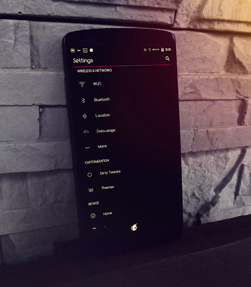Android application Pin Dark - CM13/CM12 Theme screenshort
