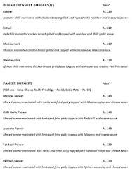 Spicy Indian Burgers menu 2