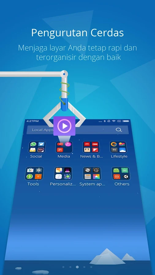   CM Launcher 3D - Boost, Tema- tangkapan layar 