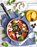 One-pan Greek chicken.