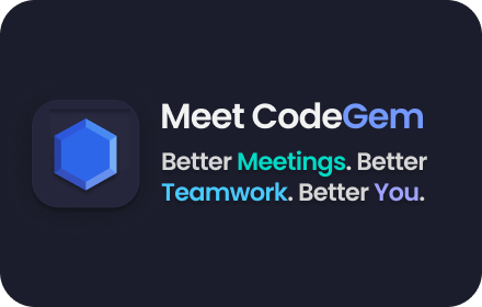 CodeGem: Better Meetings. Better Teamwork. small promo image