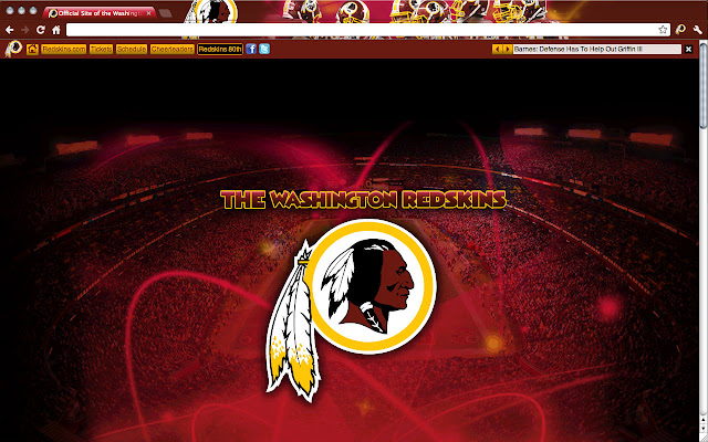 Washington Redskins Theme chrome extension