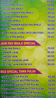 Aaaoji Khaoji Dosa menu 2