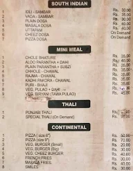 Saras Fast Food Feast menu 4