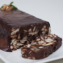 Terrine de chocolate com nuts com calda de chocolate amargo