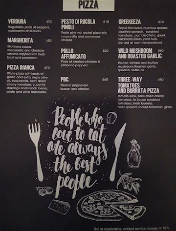 Cafe Culture menu 