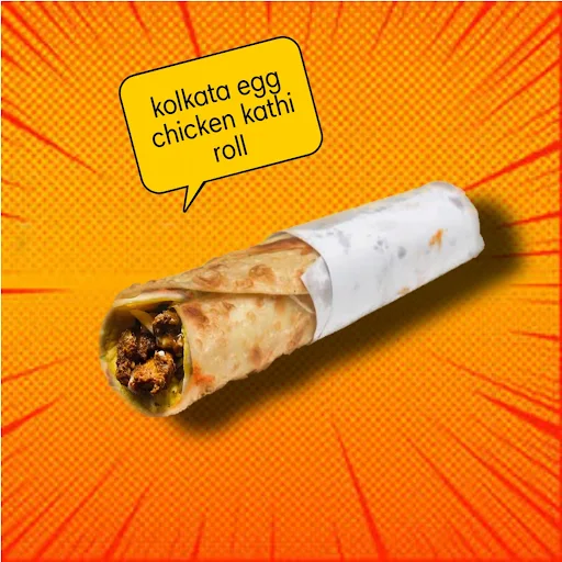 Kolkata Kathi Egg Chicken Roll