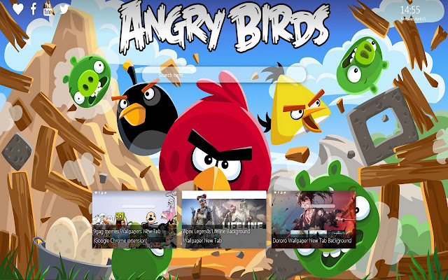 Angry Birds Wallpaper New Tab Background