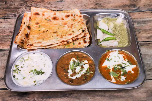 Plain Aloo Naan Thali