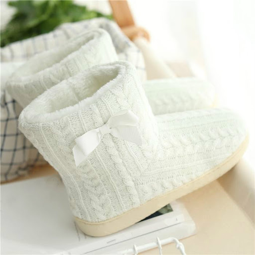 Title 6, Womens Plush High Cotton Slippers For Home in ...