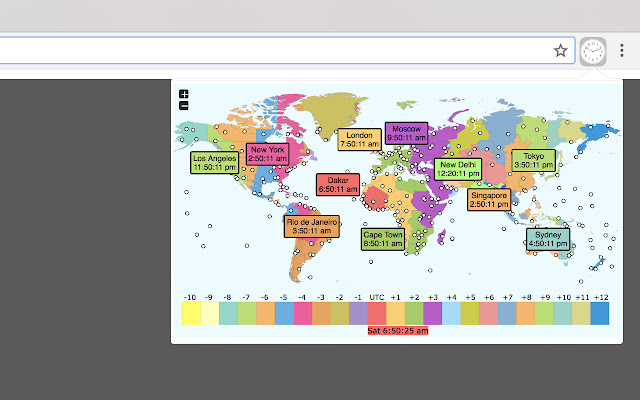 Time Zone Map & Converter