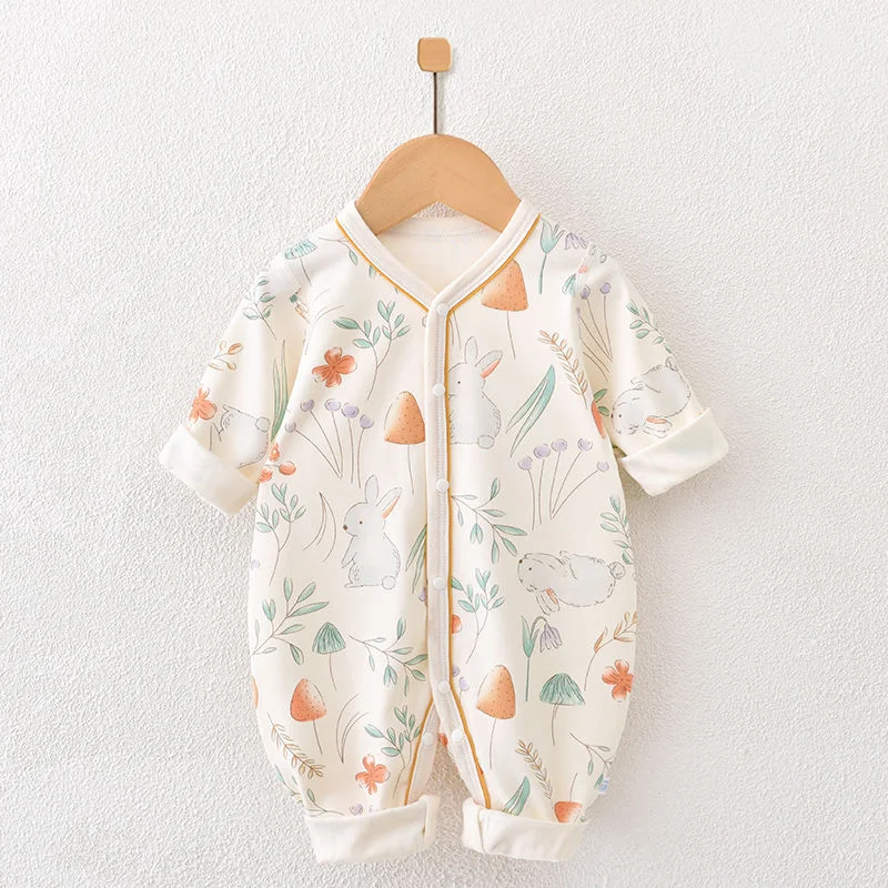 Newborn jumpsuit lange mouw Kleertjes voor baby's zacht en comfortabel Eéndelig ontwerp ideaal voor gemakkelijk luier verschonen Perfect voor dagelijks gebruik
