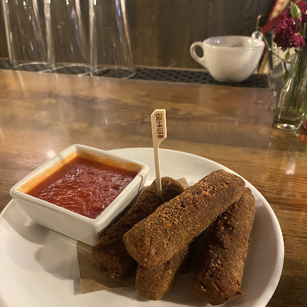 Gluten-Free Mozzarella Sticks at Rubirosa Ristorante