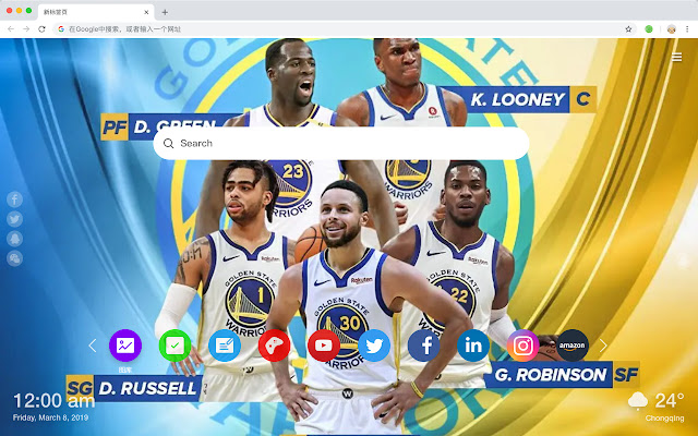 Golden State Warriors New Tab