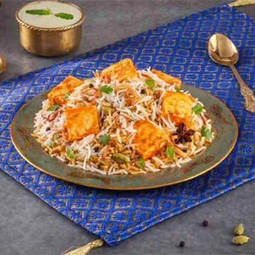 Spicy Zaikedaar Paneer Biryani (Hyderabadi Dum Paneer - Serves 1)