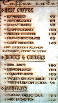 Coffee Cafe menu 2