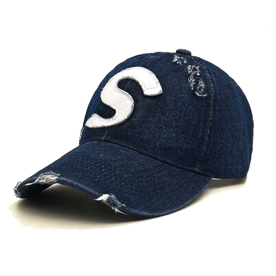 Soft Top Denim Baseball Cap Korean Couple Casual Peaked Cap. Comfortable, stylish, and perfect for everyday wear. A casu