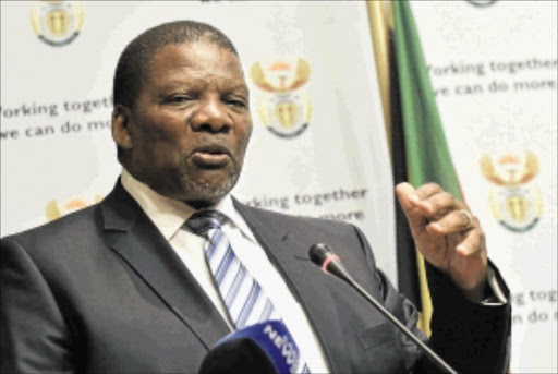 Rural Development and Land Reform Minister Gugile Nkwinti. PHOTO: Business Day