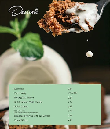 The Brewmaster - Arista Hotel menu 