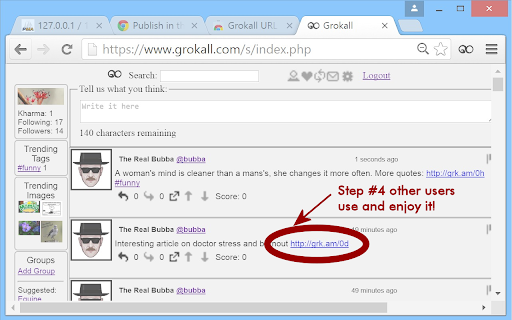 Grokall URL Shortener