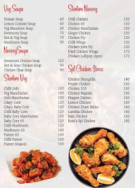 Rotti's Tiffins & Mini Family Restaurant menu 1