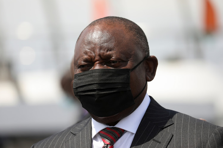 President Cyril Ramaphosa said truck drivers who block highways during protests must be arrested. REUTERS