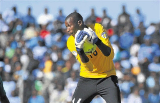 SAFE HANDS: Botswana's Kabelo Dambe is regarded as a top-notch keeper who will provide a dependable defence for Platinum Stars this season. Photo: Gallo Images