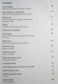 The Prince Restaurant menu 1