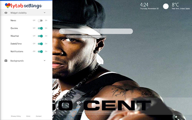 50 Cent Theme & 50 Cent Rapper Wallpaper