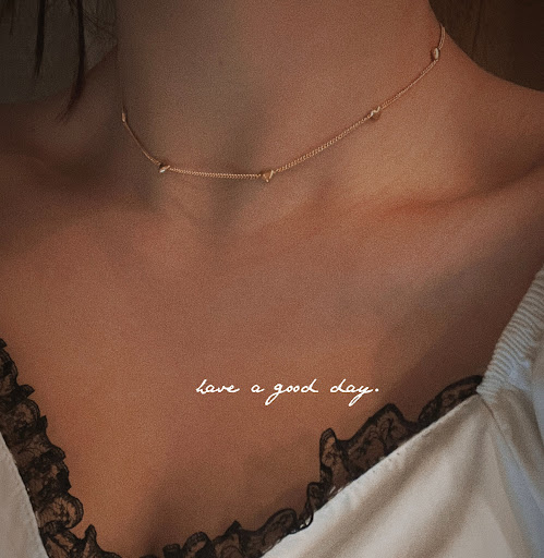 Title 6, Gold Silver Plated Love Necklace with Special D...