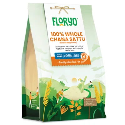 Floryo 100% Whole Chana Sattu (with Skin) 500 Gm