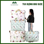 Túi Đựng Quần Áo Chăn Màn, Vải Mùng Mền Canvas Không Thấm Nước, Giỏ Đựng Đồ Đa Năng