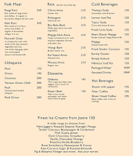Carnatic Cafe menu 3