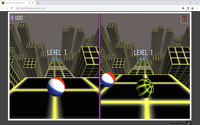 Two Ball 3D Dark Unblocked Two Player