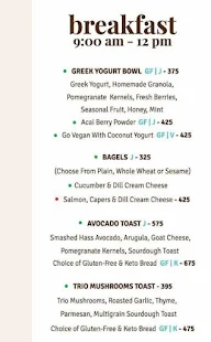 The Cafe by Foodhall menu 1