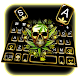 Golden Skull Weed Keyboard Theme Download on Windows