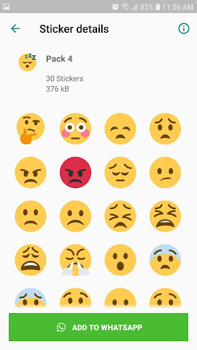 Emoji stickers for WhatsApp