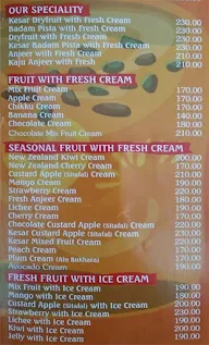Haji Ali Fresh Fruit Juices menu 1