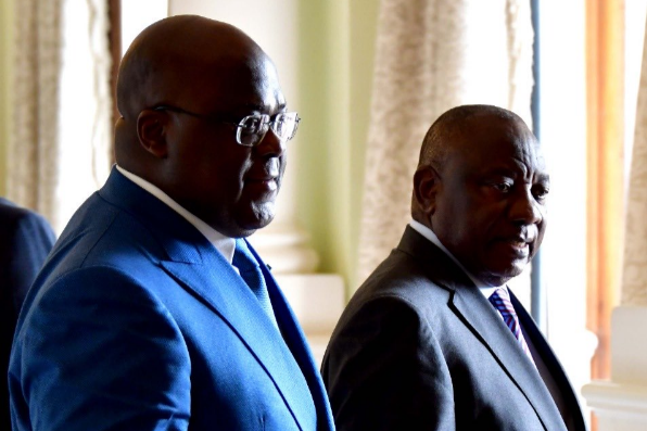 President Cyril Ramaphosa received a courtesy visit from Democratic Republic of the Congo (DRC) president Felix Tshisekedi on Tuesday.