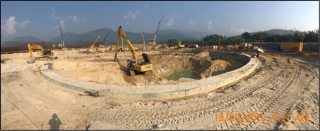 Constuction of Largest Circular Cofferdam in Malaysia