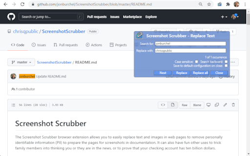 Screenshot Scrubber