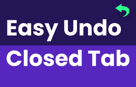 Easy Undo Closed Tabs Preview image 0