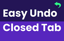 Easy Undo Closed Tabs small promo image