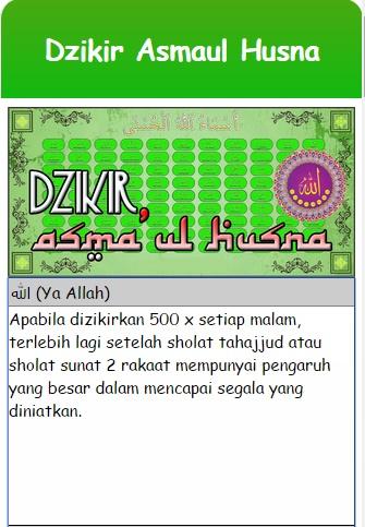 Dzikir Asmaul Husna