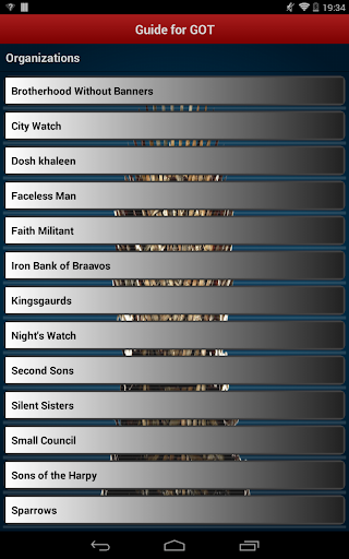 Guide for Game Of Thrones