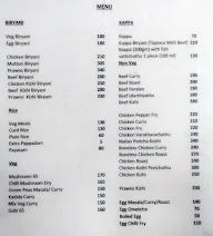 Kumarakom menu 3