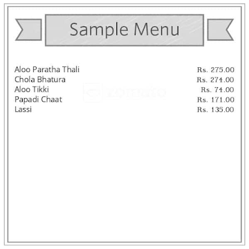 North Indies menu 