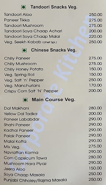 Grand 81 Restaurant menu 